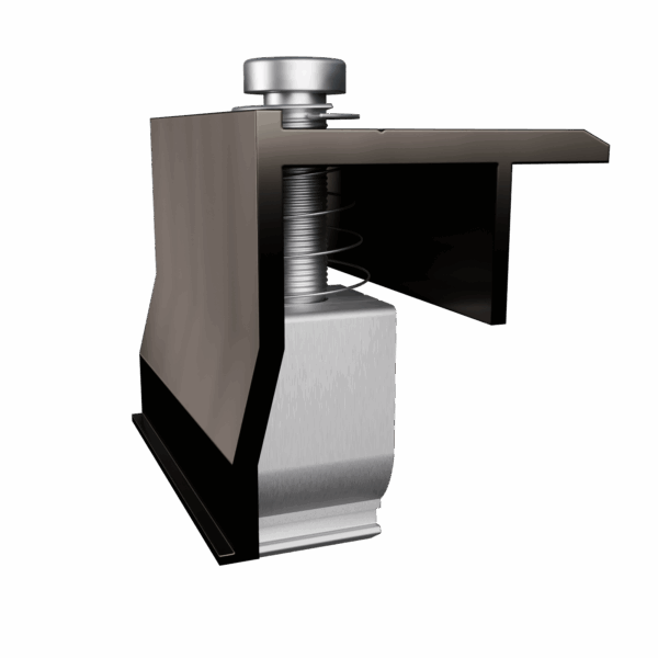 Modulendklemme Schwarz (H-Profil)