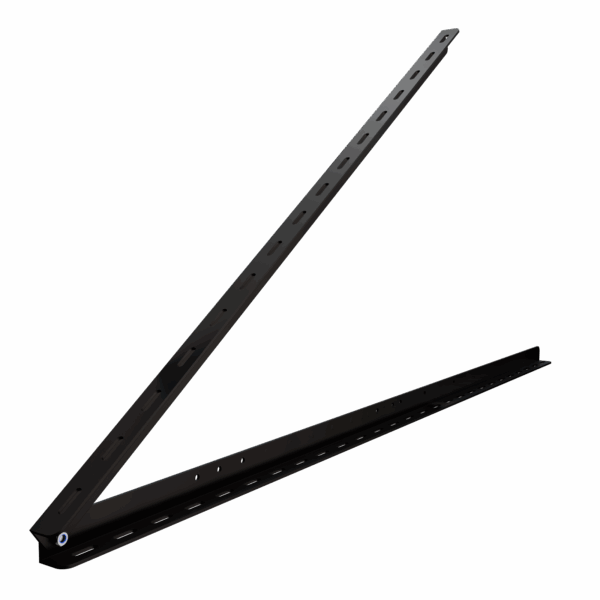 Flachdach/Wand flexibel 10-60° Schienenmontur 158cm + 118cm